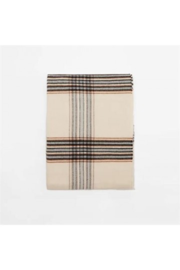 Bywenzai Foulard Écharpe Mode Hiver Écharpe Hommes Et Femmes Style Général Imitation Cachemire Écharpe Chaud Châle Za2103