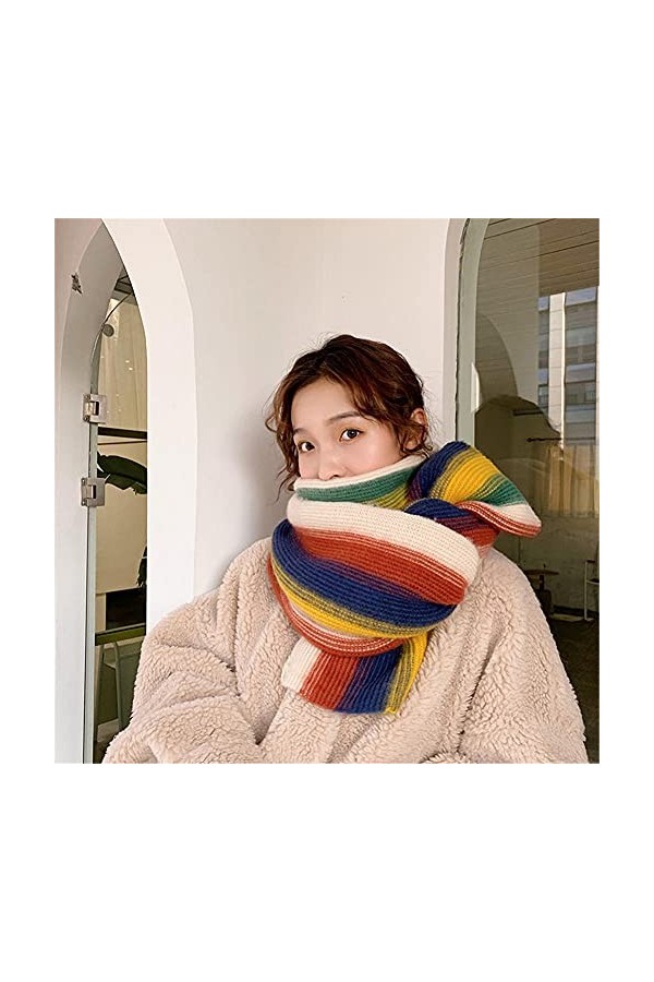 TYXL Foulard de Soie Femme, Écharpe Châle Hiver Étudiant Écharpe, Écharpe Chaude Printemps Automne Unisexe Cadeau 155x45cm