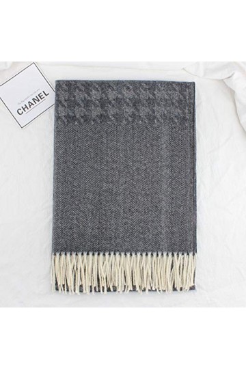 DMXYZZM Écharpe Écharpe Hiver Hiver Châle Sauvage À Double Usage Mode Longue Section Écharpe Chaude Épaisse Automne