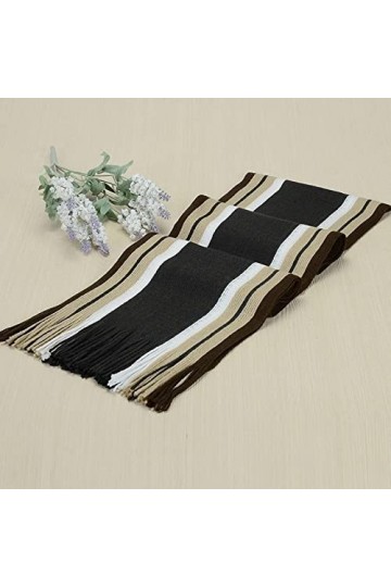 Focisa Schals Damen Scarf Tücher Halstuch Klassischer Schal Der Neuen Modedesigner-Männer Warmer Weicher Fransen-Gestreifter 