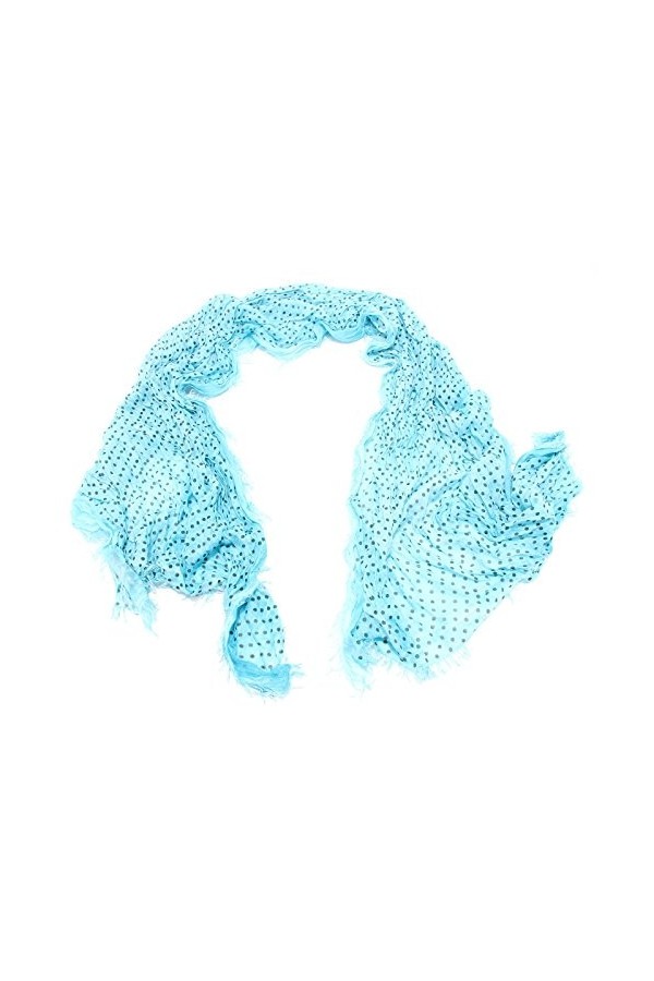 no brand 7747S sciarpa donna azzurro pashmina scarf woman [TAGLIA UNICA]