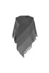 Grand châle dhiver en laine chaude pour femme, écharpe noire élégante, Pashmina, doux et léger, étole, grand châle en cachem