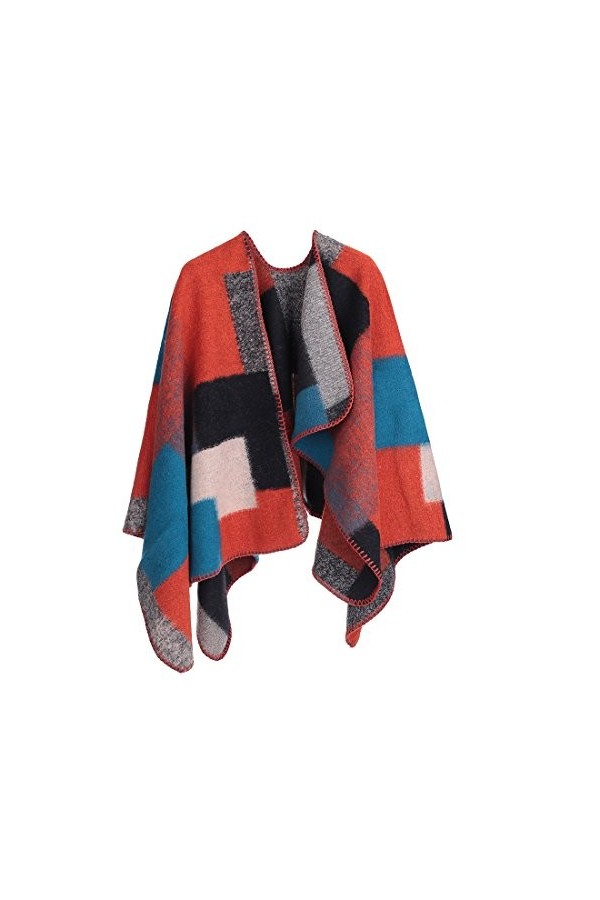 CIKRILAN Womens Winter Pashmina Shawl Scarf Lady Fashion Elegant Soft Wraps in Rich Plaids Yellow