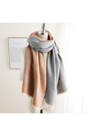DMXYZZM Écharpe Écharpes Palid Femmes Écharpe Cachemire Hiver Épais Chaud Châle Wrap Pashmina Couverture Cou Echarpes Femme E