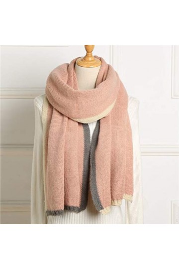 Grandes Echarpes Lady Winter Foulard Châles Solid En Cachemire Femmes Feunes Écharpes Pashmina Femelle Épais Épais Chaud Blan