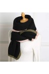 Grandes Echarpes Lady Winter Foulard Châles Solid En Cachemire Femmes Feunes Écharpes Pashmina Femelle Épais Épais Chaud Blan