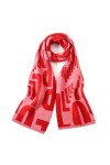 MdybF Écharpe Femmes Fashion Letter Design Cachemire Foulard Automne Hiver Wild Écharpe Chaude-Rouge-160 * 20Cm