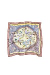 Foulard en Soie, Satin de Soie 100% Pure Soie Léger en Mousseline de Soie Motif de Fleurs Dames Foulards Tête Cou Doux Écharp