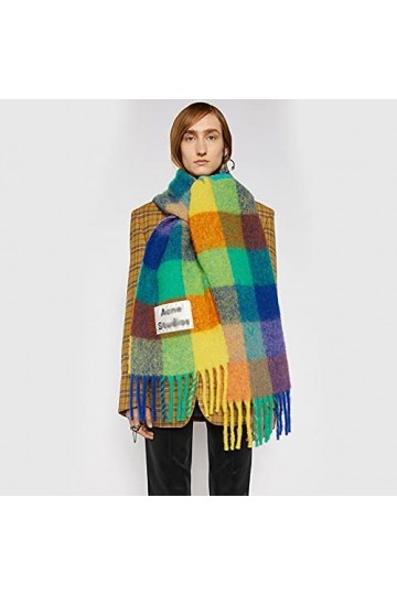 Foulard Echarpe Scarf Scarves Femmes Sacrf Marque Écharpe Écharpes Designer Acné Couverture Écharpes Femmes Type Couleur À Ca