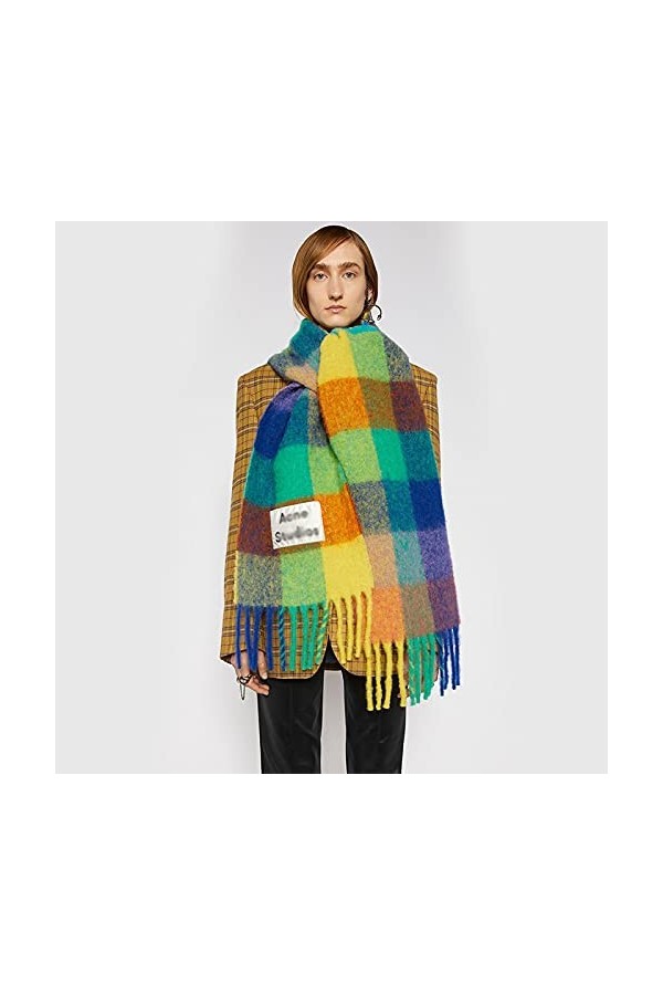 Foulard Echarpe Scarf Scarves Femmes Sacrf Marque Écharpe Écharpes Designer Acné Couverture Écharpes Femmes Type Couleur À Ca