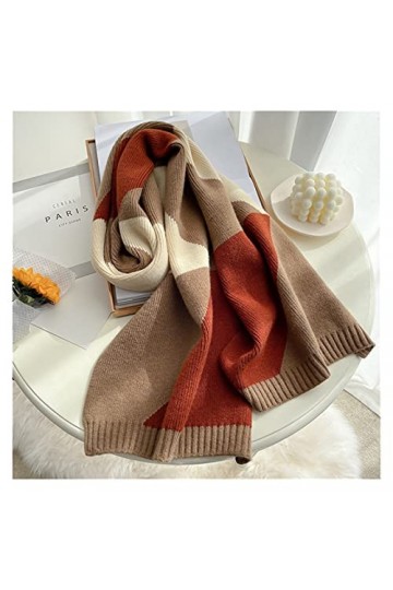 ZZLLFF Tricoté Longue écharpe Foulard Femmes Chaude paashmin châle Envelopper étroit Cachemire épaisseur écharpes dhiver Pri