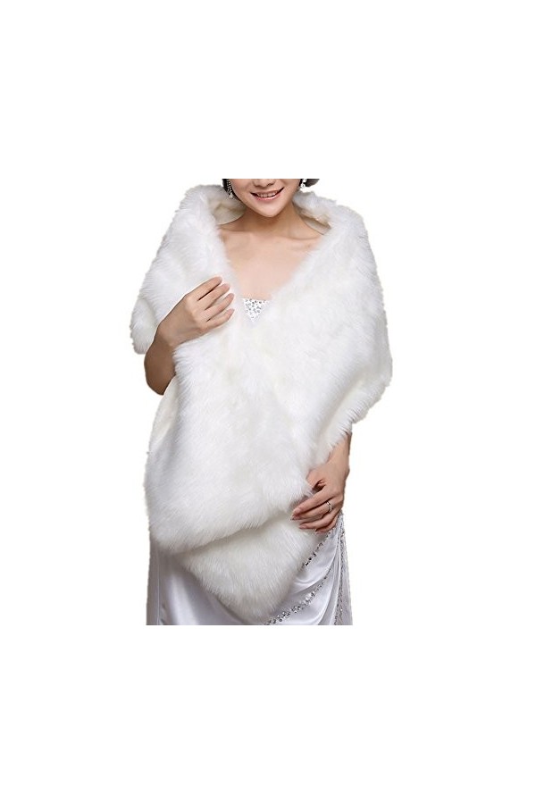 Insun - Pashmina - Femme - Ecru - Taille Unique