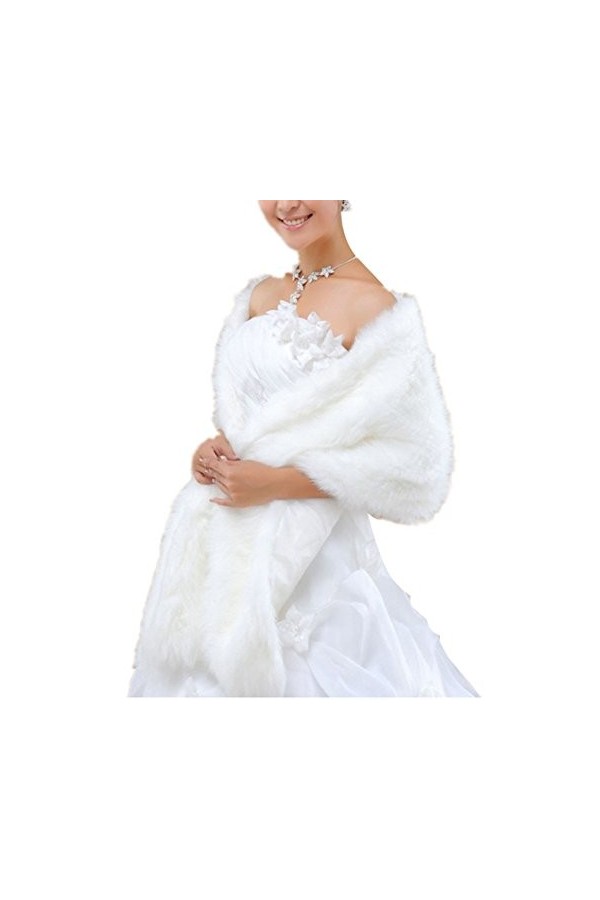 Insun - Pashmina - Femme - Ecru - Taille Unique