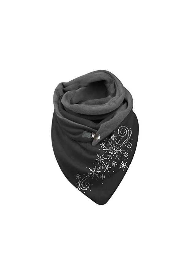 Écharpe en Cachemire Femme Hiver Cachemire Designer Doux Écharpe Triangulaire Laine Pashmina Étole Légère Grand Foulard Éléga