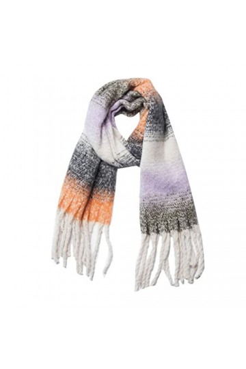 SATUSA Écharpe cachemire femme grande écharpe élégante hiver légère grande étole châle noir laine douce écharpe Pashmina chau