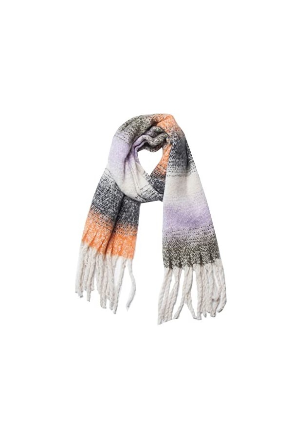 SATUSA Écharpe cachemire femme grande écharpe élégante hiver légère grande étole châle noir laine douce écharpe Pashmina chau