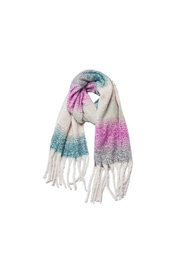 SATUSA Écharpe cachemire femme grande écharpe élégante hiver légère grande étole châle noir laine douce écharpe Pashmina chau