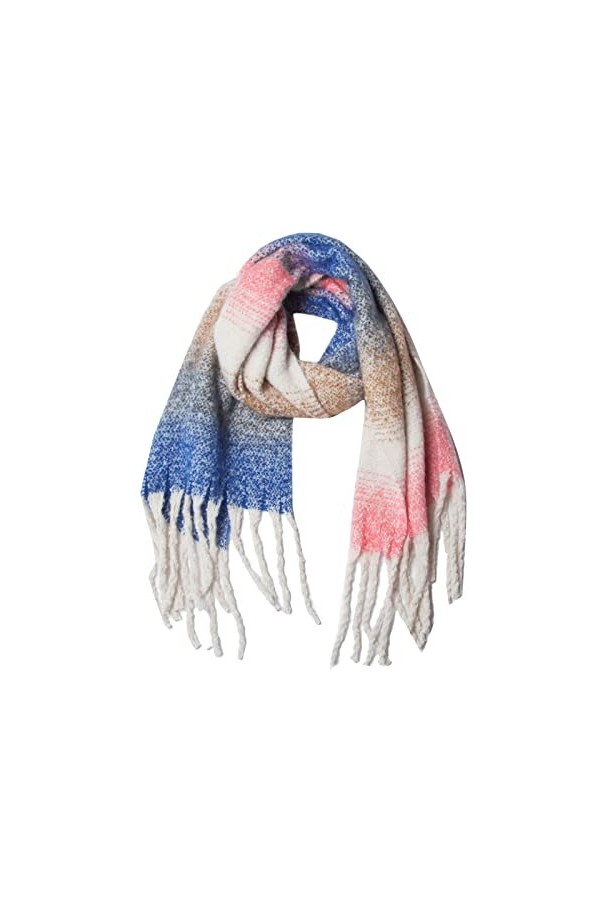 SATUSA Écharpe cachemire femme grande écharpe élégante hiver légère grande étole châle noir laine douce écharpe Pashmina chau