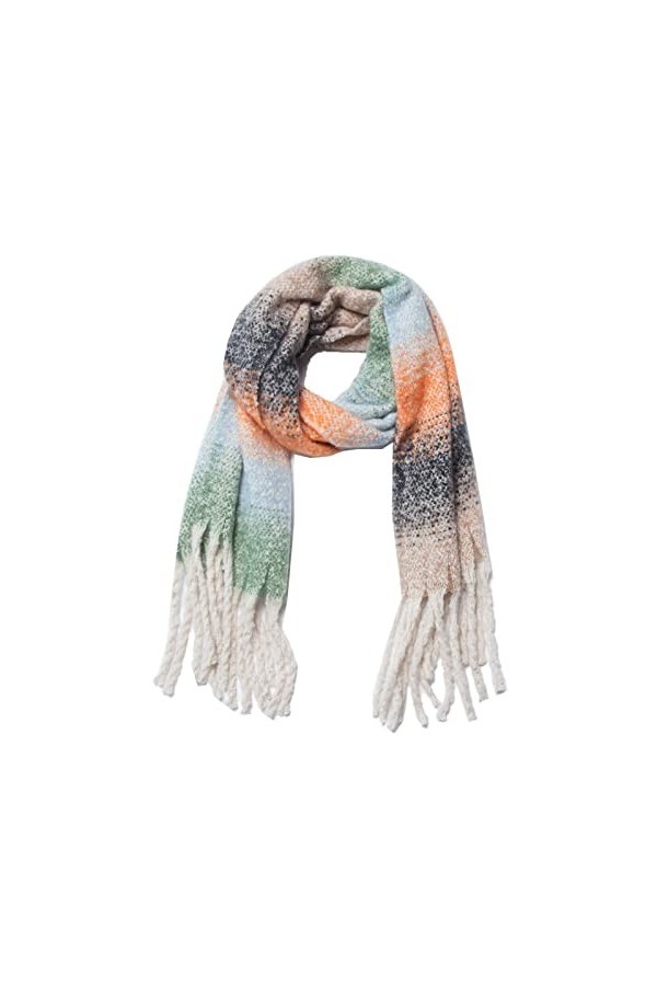 SATUSA Écharpe cachemire femme grande écharpe élégante hiver légère grande étole châle noir laine douce écharpe Pashmina chau