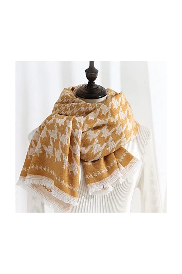 Floral Impression Automne Hiver Cachemire Pashmina Foulards Longs Épais Couverture Châle Femmes Color : Red, Size : 70x180cm