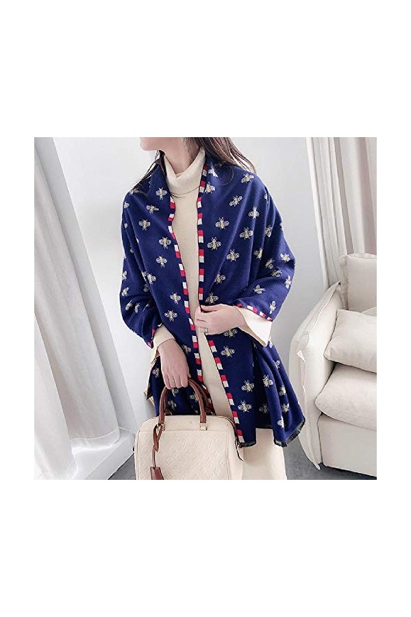 FBFG2020 hiver femmes écharpe en cachemire Thich col chaud Bandana Pashmina châles et enveloppement dame Cachecol Sjaal échar