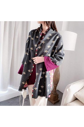 FBFG2020 hiver femmes écharpe en cachemire Thich col chaud Bandana Pashmina châles et enveloppement dame Cachecol Sjaal échar