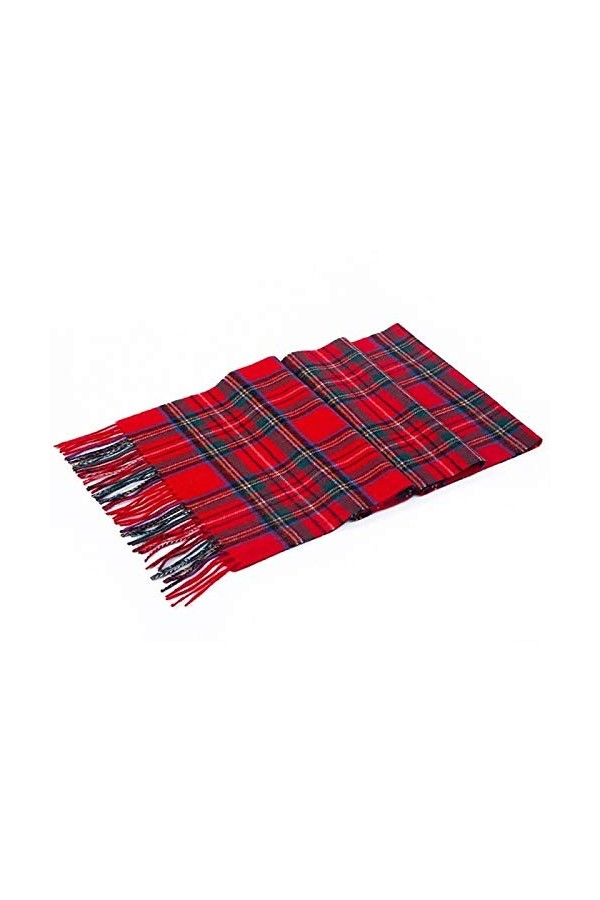 QTBH Foulard Femme Echarpe dagneau Strip Solide Plaid Laine Foulard de Luxe Classique Chaud Long Touche Soft Soft Cachemire 