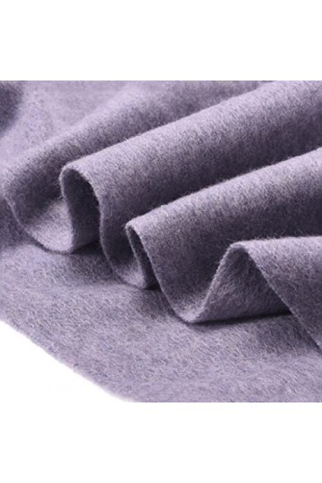 LIUHUI Foulard Foulard Foulard Mode surdimensionné écharpes de Laine de Couleur Solide Printemps Automne et Hiver châle Doubl