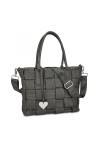 MARCO TOZZI Sac à Main 2-2-61036-27 Femme, Gris foncé, Taille Unique