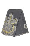 Foulard hijab en coton doux pour femme africaine, foulard brodé pour châles, Bx-29-3, Taille unique