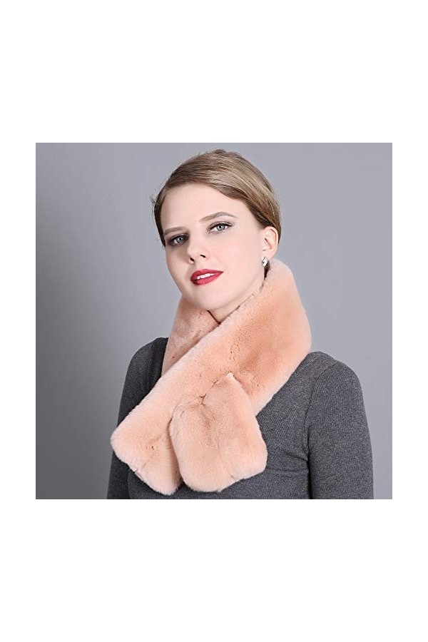 Longue écharpe Dhiver Pour Femmes Chaud Pashmina Wrap Wrap Soft écharpe De Fourrure Artificielle Echarpe De Peau-Friendly Sh