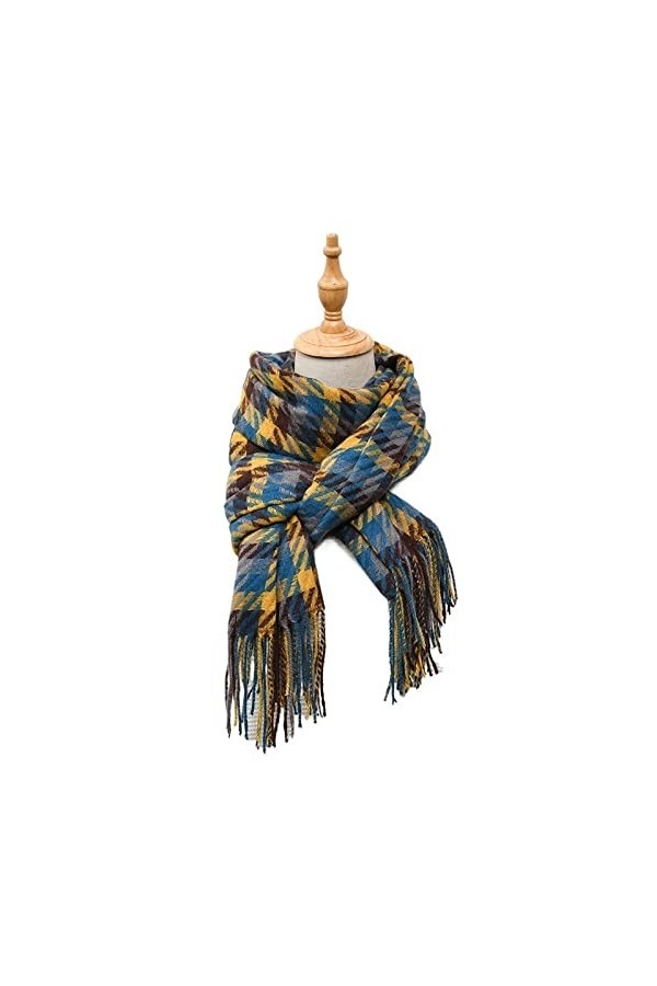 Echarpes Écharpe Feuilles dhiver Femmes haussements déponger Les écharpes de Cachemire de Cachemire châle Pashmina Wraps éc