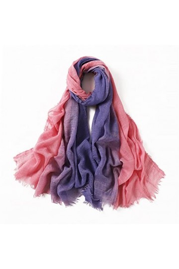 Foulard Femme Cheveux Echarpe Soie Mode Plissé Plissé Châle Écharpe Dames Haute Qualité Dégradé Bandeau Wrap 8
