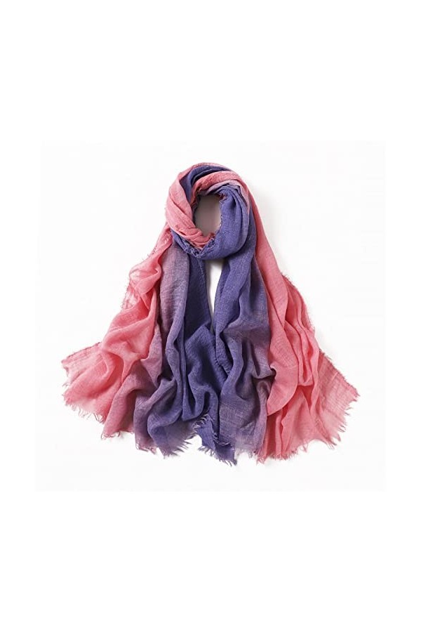 Foulard Femme Cheveux Echarpe Soie Mode Plissé Plissé Châle Écharpe Dames Haute Qualité Dégradé Bandeau Wrap 8