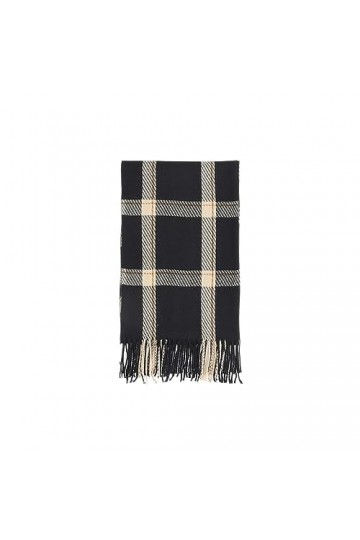 TZUFA Écharpe automne hiver femmes écharpe classique Vintage Plaid écharpe gland Wrap châle