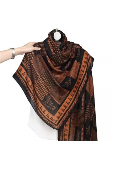 TZUFA Châle écharpe automne et hiver coton et lin écharpe femme Protection solaire chaud climatisation châle