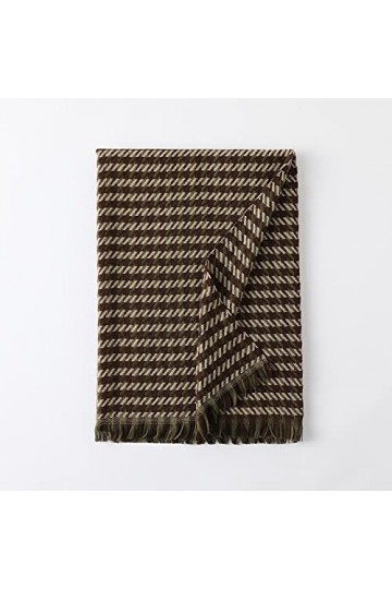 LuisFranklin Foulard Femme Echarpe Soie Cheveux Écharpe Longue À Carreaux Épais Et Chaud À La Mode pour Femmes avec des Gland