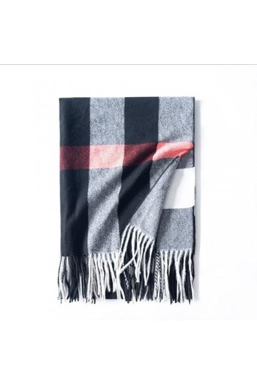 Foulard Femme Echarpe Soie Cheveux Dames De Luxe Classique Plaid Épaississement Chaud Longue Écharpe Châle avec Pompon Dames 