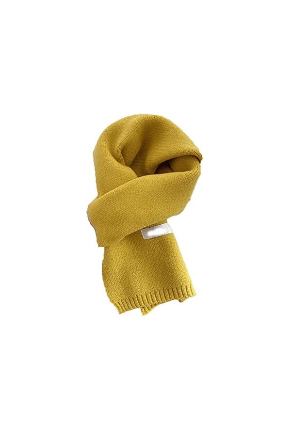 TYXL Foulard de Soie Femme, Écharpe de couleur pure à la mode, printemps et automne, écharpe chaude, étudiant en tricot dhiv