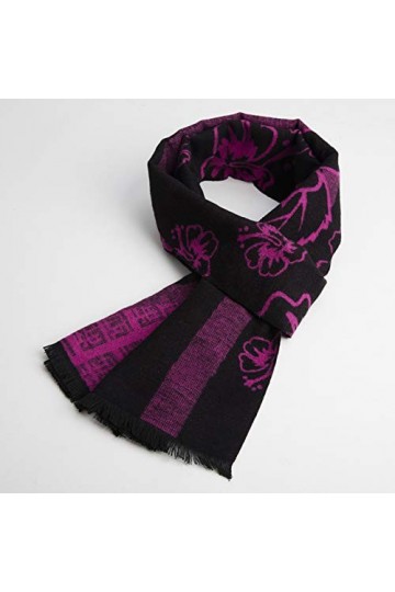 GCC Chaud Rectangle Doux écharpe dautomne et dhiver,Écharpe Sauvage Dâge Moyen Et âgé Écharpe Chaude dimpression Recto-Ve