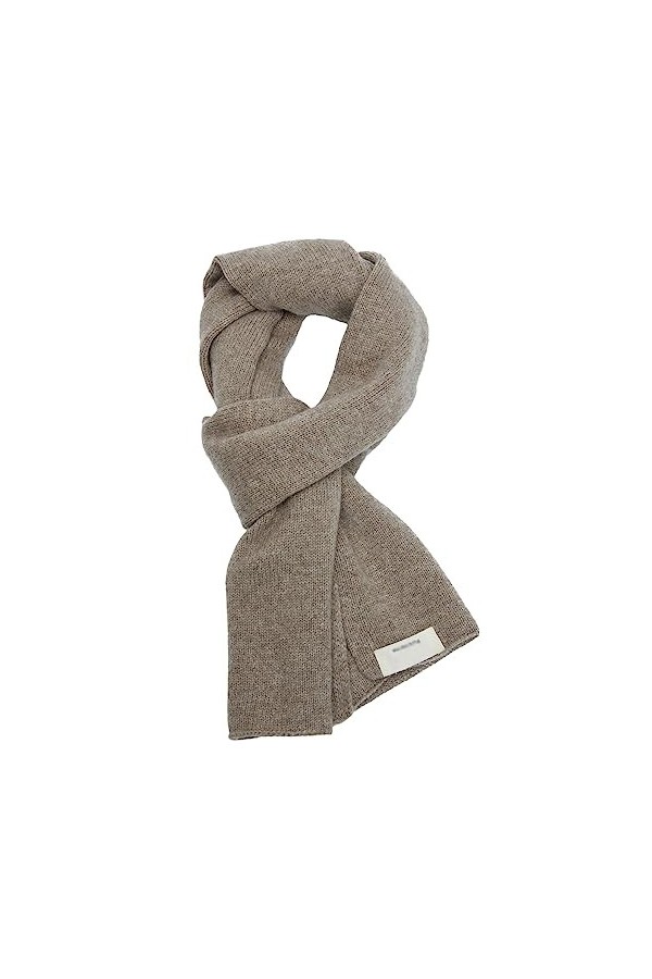 DBFBDTU Femmes Tricoté Wrap Châles Hiver Hommes Écharpe Cachemire Écharpes Chaud Automne Doux Solide Silencieux khaki9 One Si
