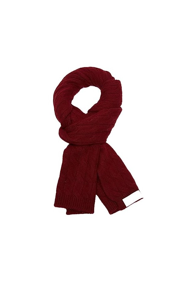 DBFBDTU Cachemires Écharpes Pour Ladie Femmes Tricoté Wrap Châles Laine Dhiver Hommes Scraf Chaud Automne Silencieux Black O