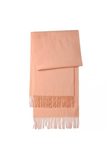 DBFBDTU Femmes Tricoté Châle Automne Plaid Solide Écharpe Hiver Chaud Noué Silencieux Pour Homme Beige One Size