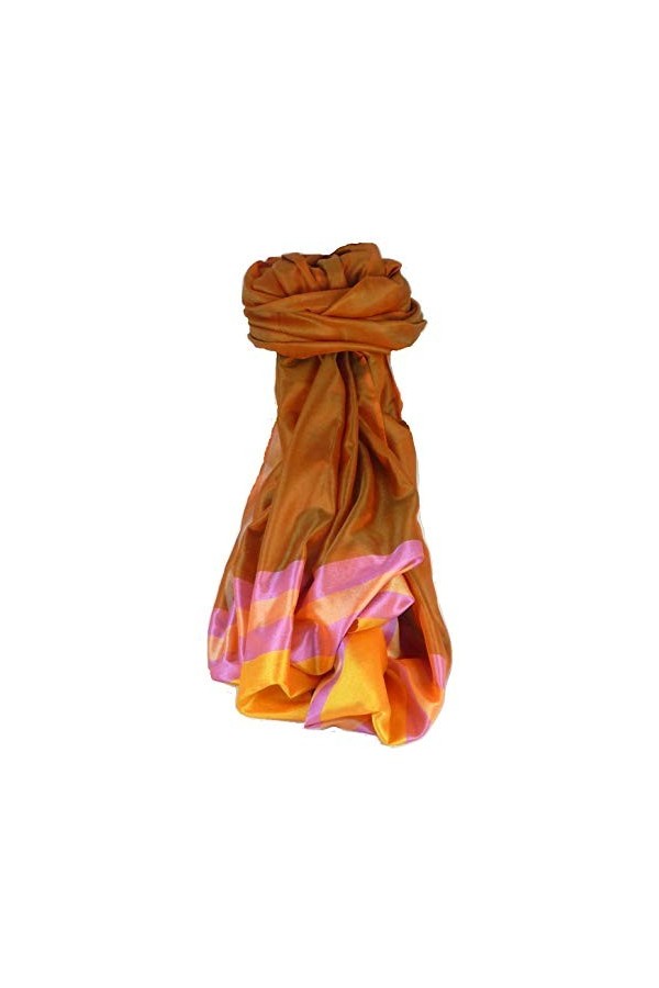 Pashmina & Silk Foulard de Soie Prime Varanasi Border Heritage Ganguly 908