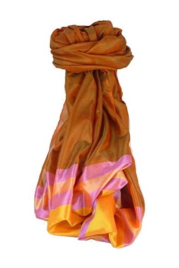 Pashmina & Silk Foulard de Soie Prime Varanasi Border Heritage Ganguly 908