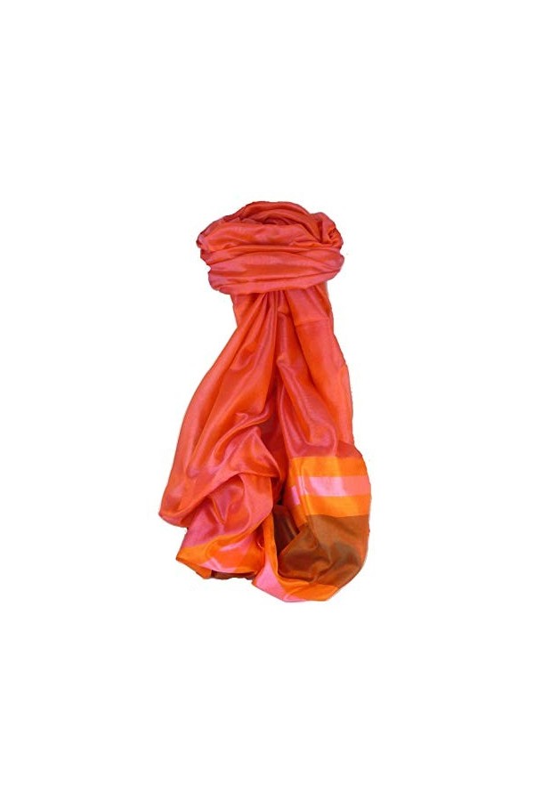 Pashmina & Silk Foulard de Soie Prime Varanasi Border Heritage Ganguly 901