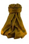 Pashmina & Silk Varanasi Foulard de Soie Rekha Yellow Gamme Heritage