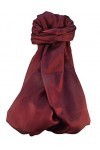 Pashmina & Silk Varanasi Foulard de Soie Tania Red Gamme Heritage