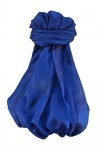 Pashmina & Silk Varanasi Foulard de Soie Rhuma Blue Gamme Heritage