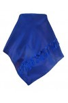 Pashmina & Silk Varanasi Foulard de Soie Rhuma Blue Gamme Heritage